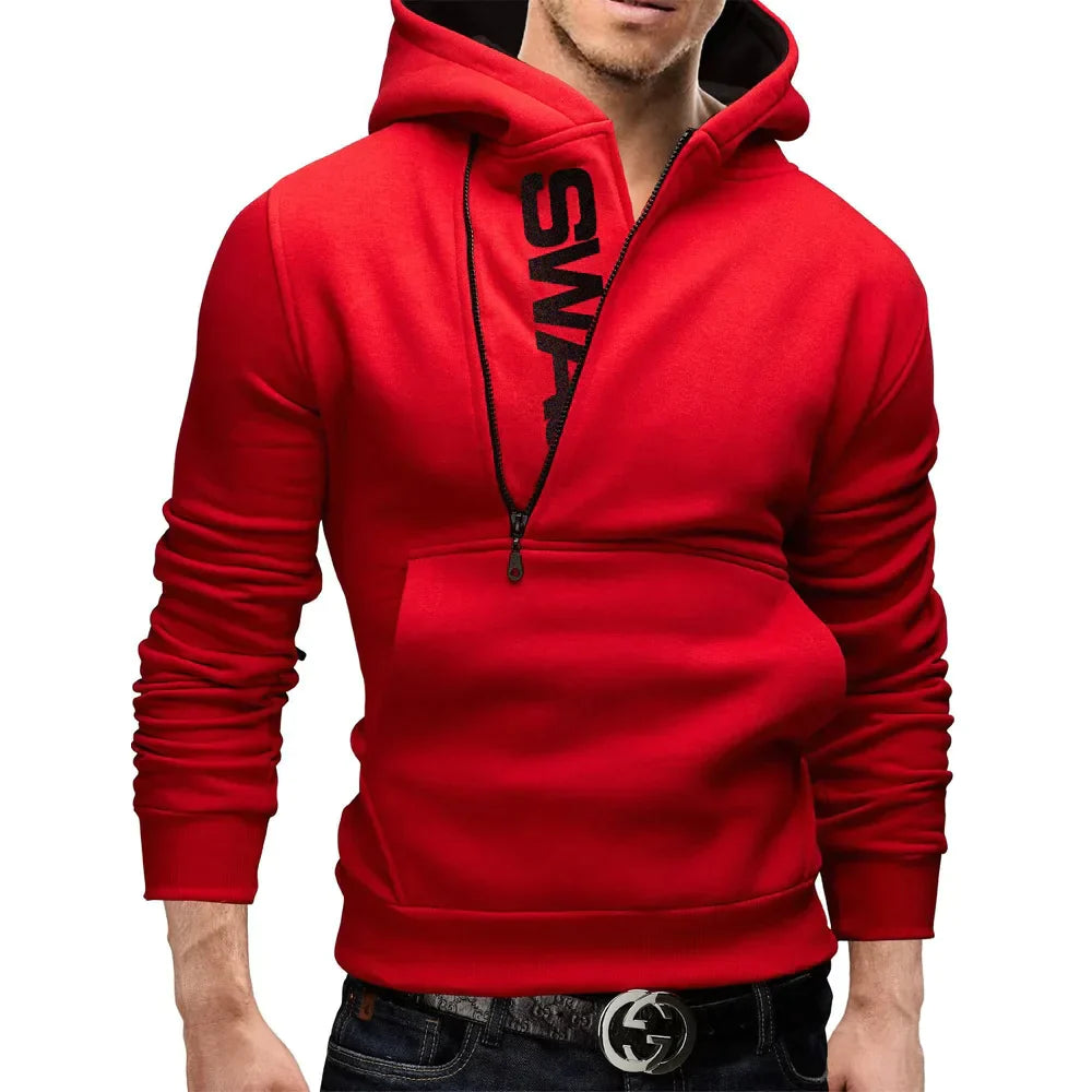 Stijlvolle hoodie met ritssluiting aan de zijkant - Neil