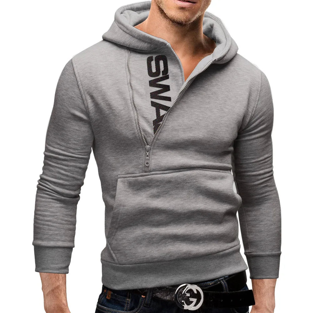 Stijlvolle hoodie met ritssluiting aan de zijkant - Neil