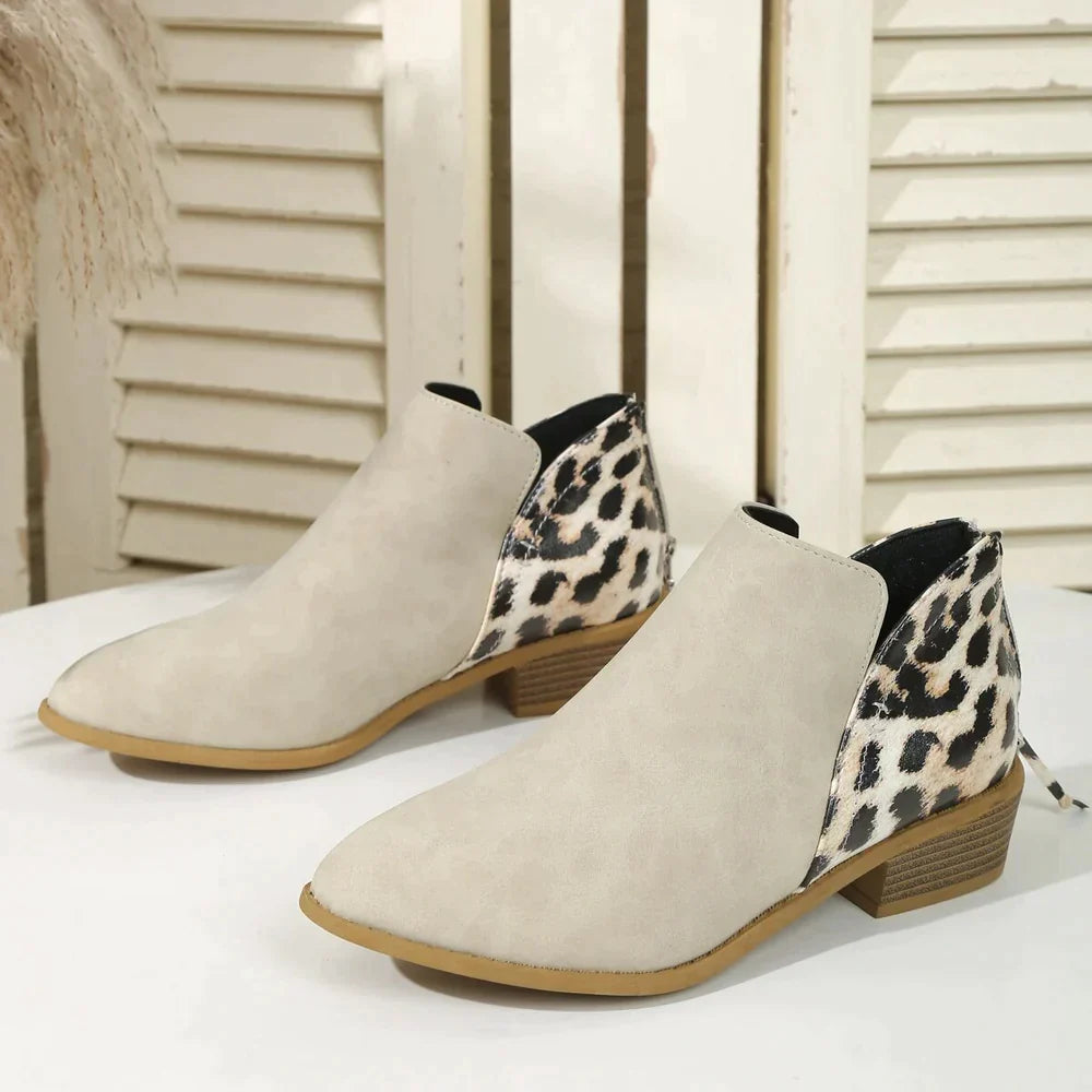 Retro enkellaarsjes voor dames - Paris