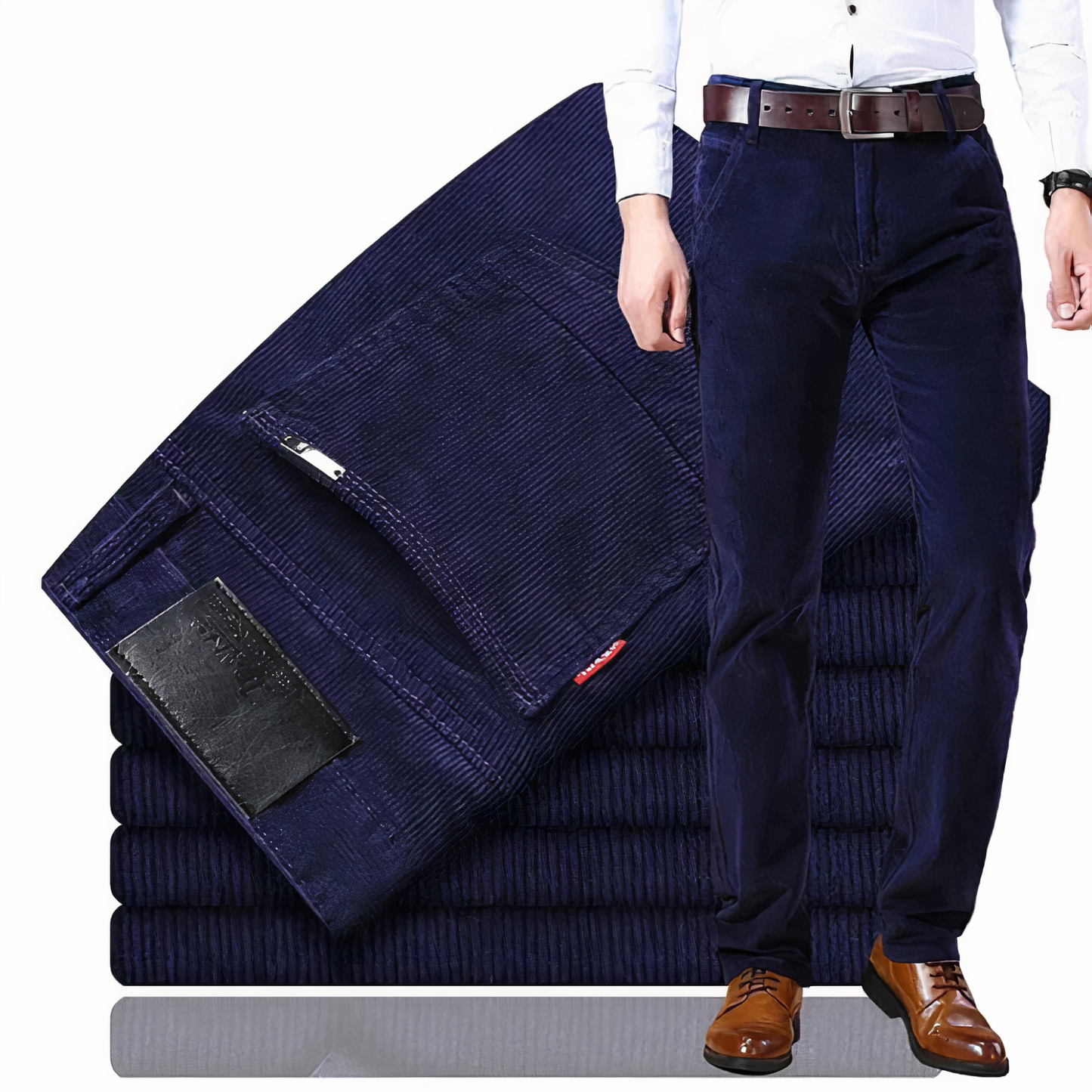Recht gesneden corduroy jeans - Sean