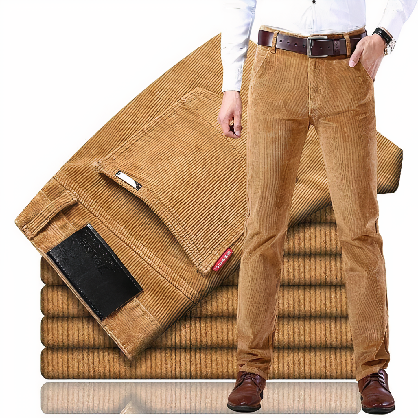 Recht gesneden corduroy jeans - Sean