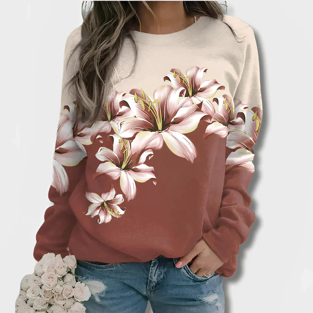 Trui met bloemenprint - Zea
