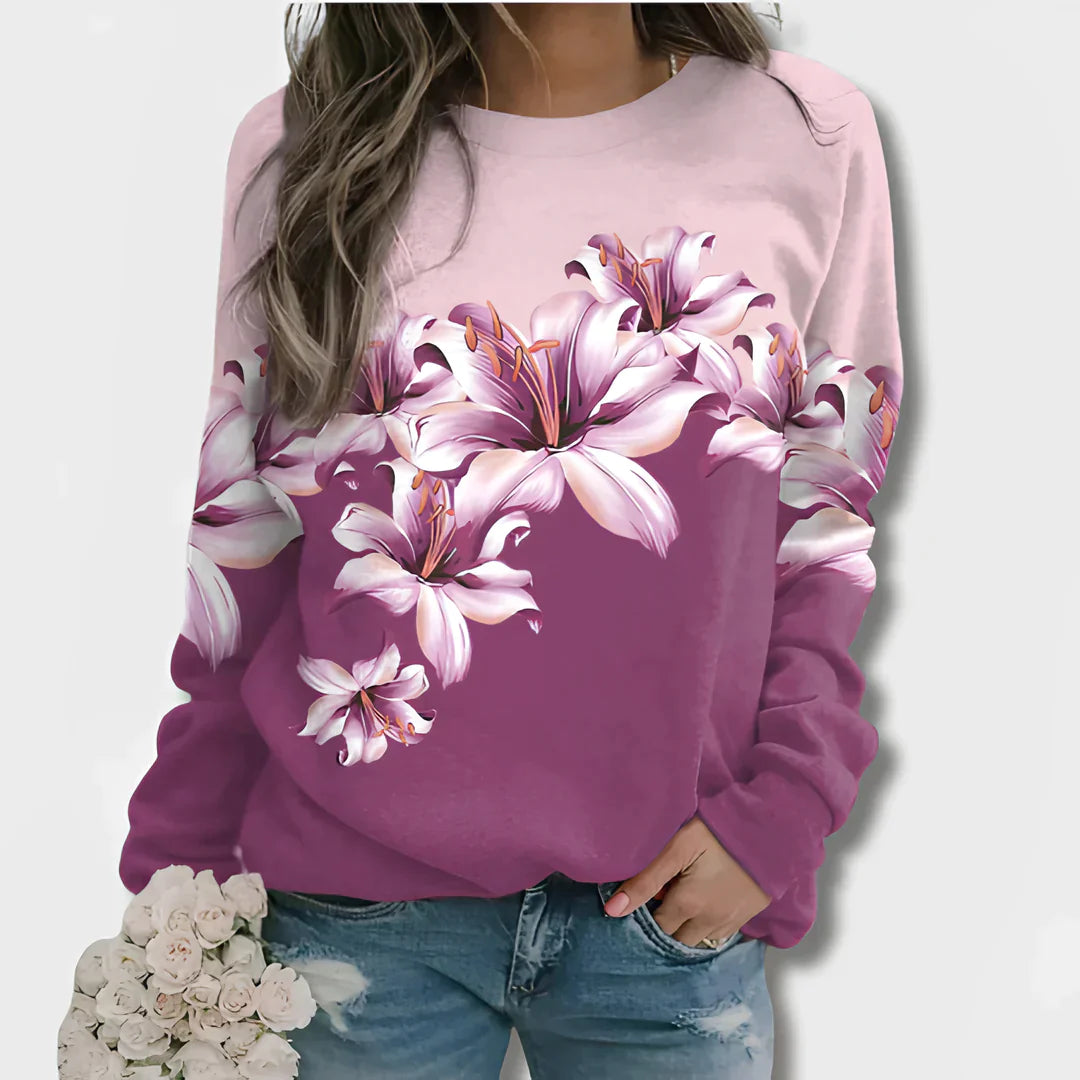 Trui met bloemenprint - Zea