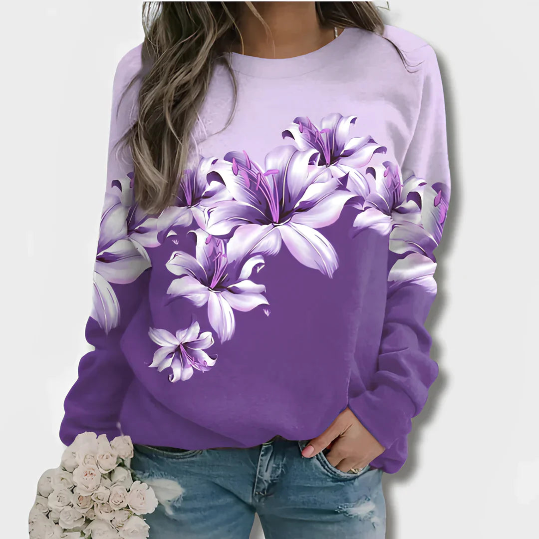 Trui met bloemenprint - Zea