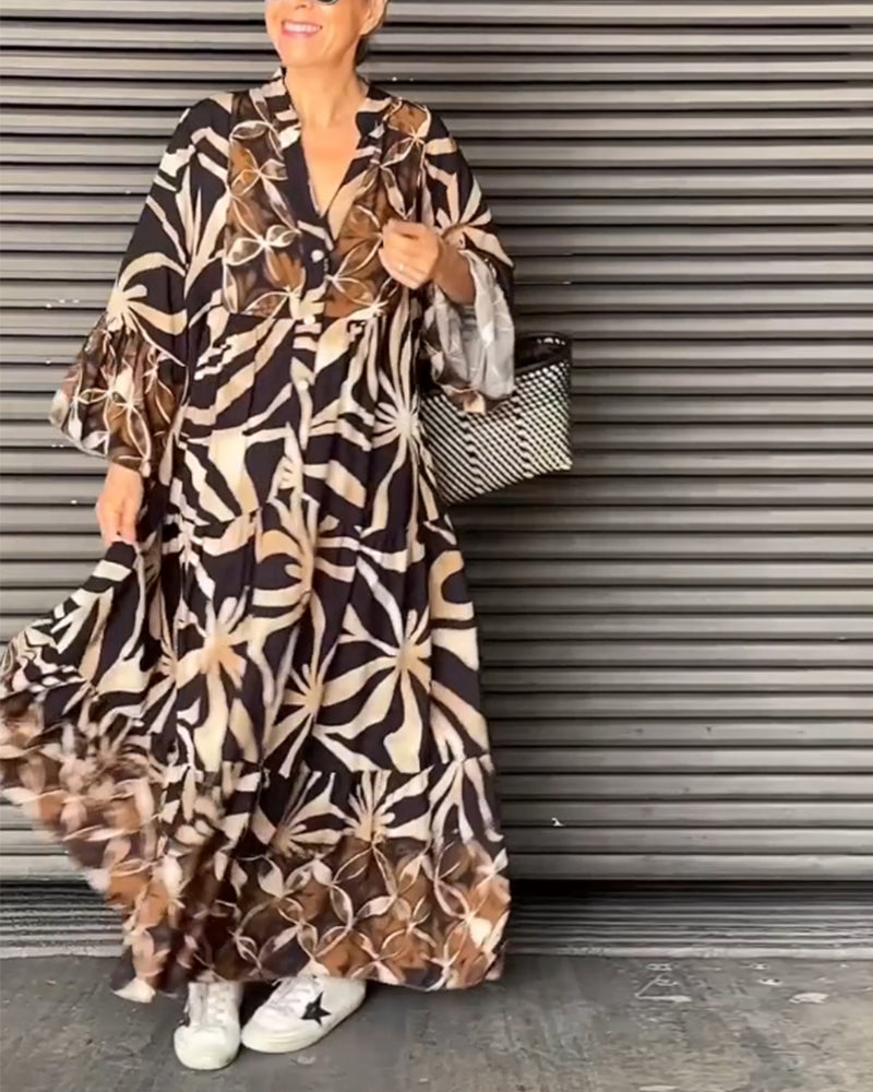 Losse jurk met print - Minette