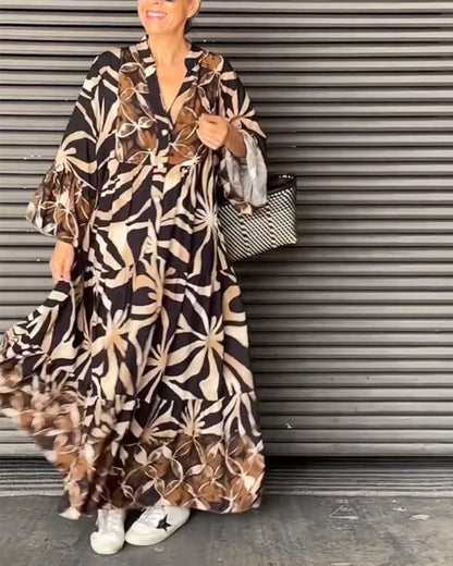 Losse jurk met print - Minette