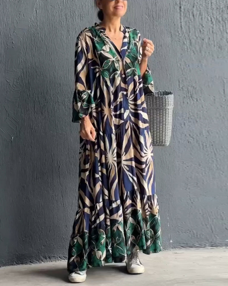 Losse jurk met print - Minette