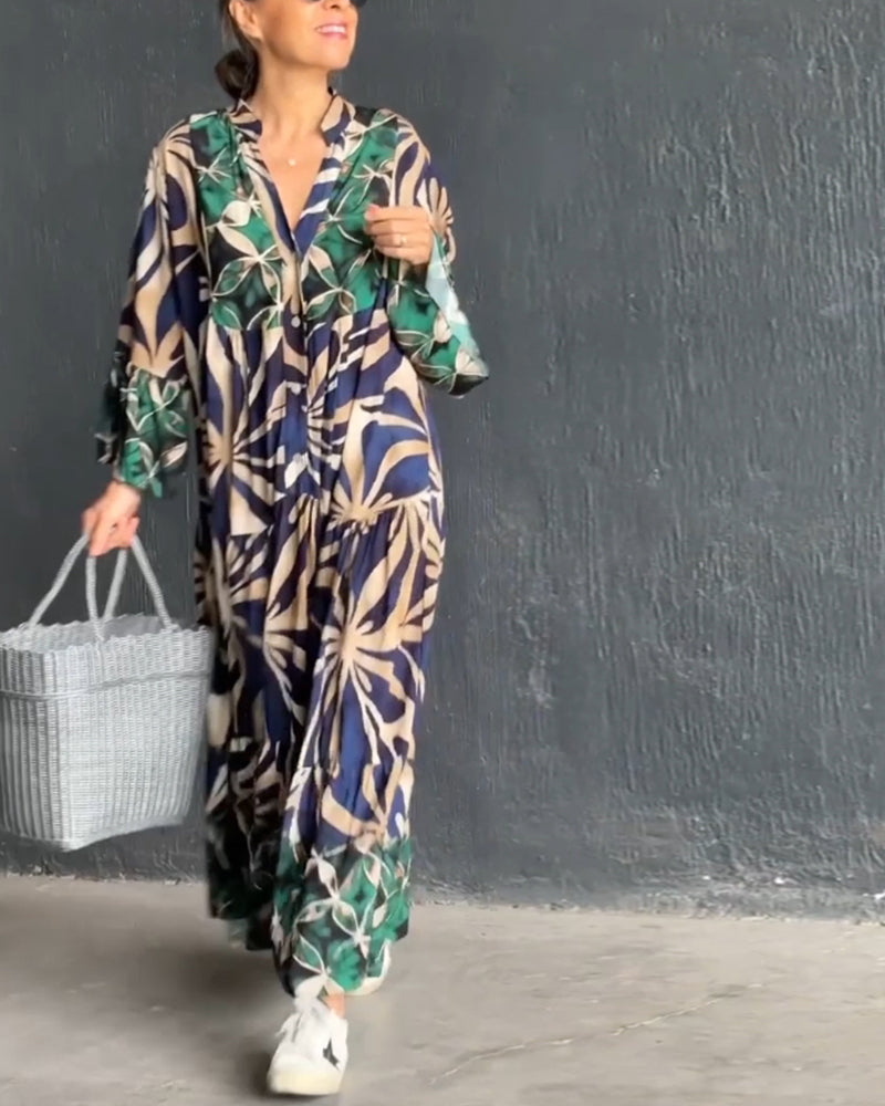 Losse jurk met print - Minette