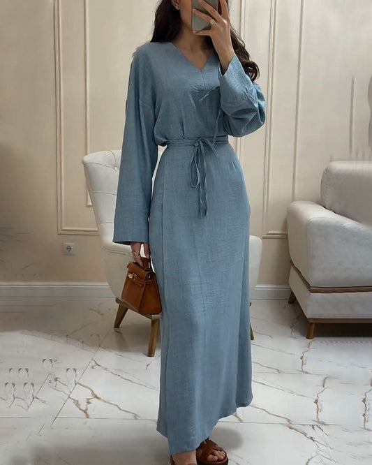 Maxi-jurk met riem - Grisel