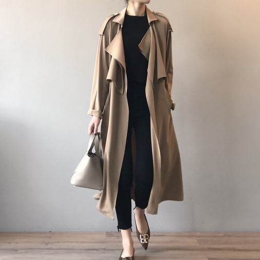 Dames retro baggy trenchcoat voor de winter - Maria