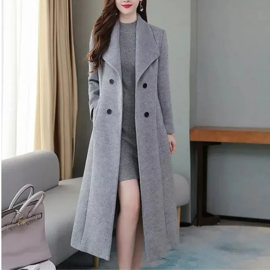 Lange trenchcoat voor dames met knoopsluiting - Rein