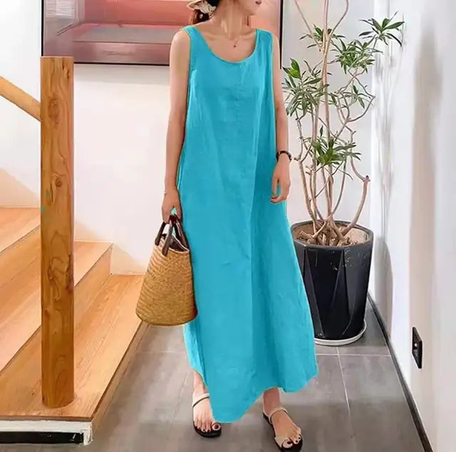 Comfortabele linnen jurk - Betty