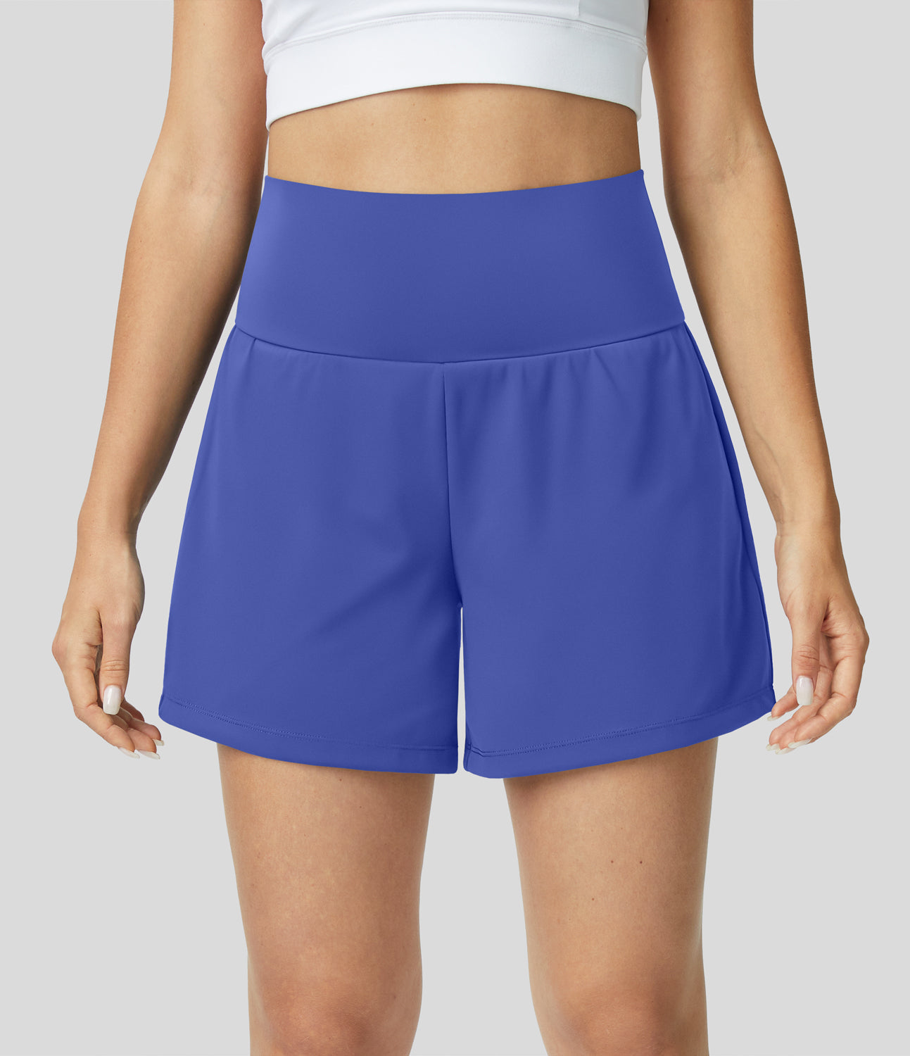 2-in-1 yogashort met hoge taille, achterzak en zijzak - Joci