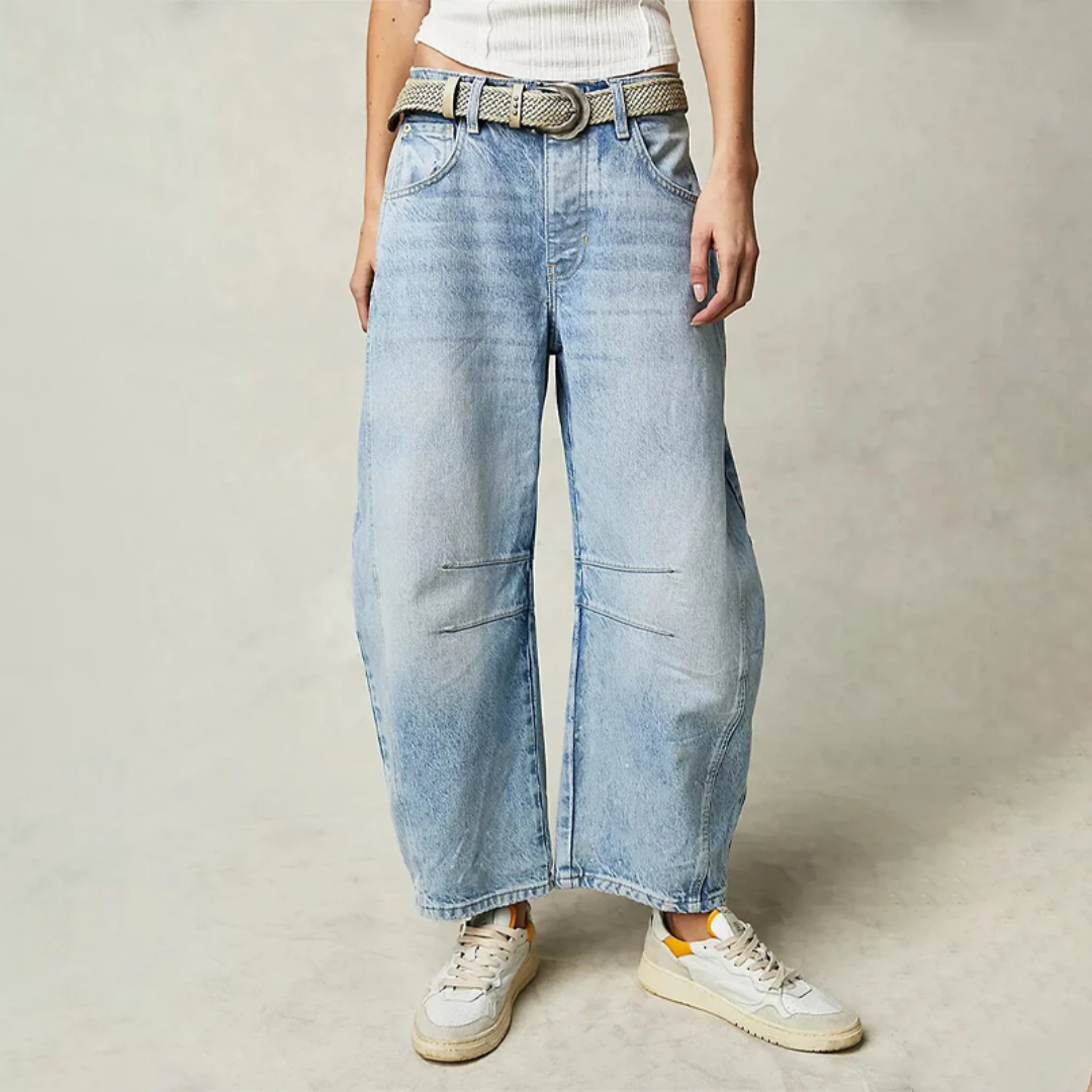 Comfort jeans met wijde pijpen - Loise