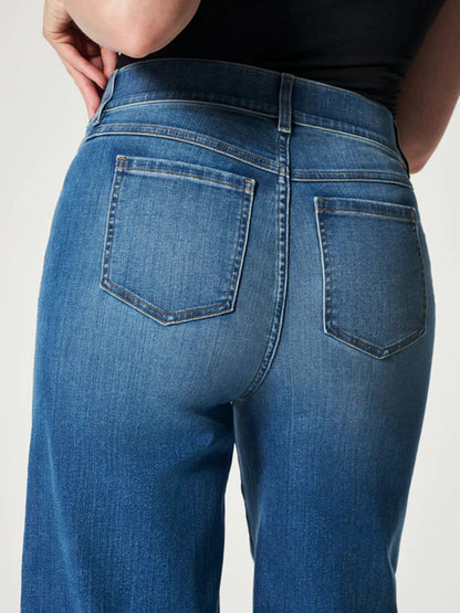 Pull-on jeans met wijde pijpen - Neri