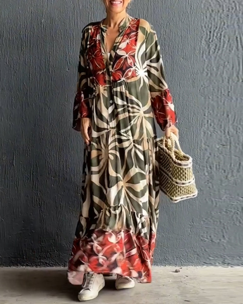 Losse jurk met print - Minette