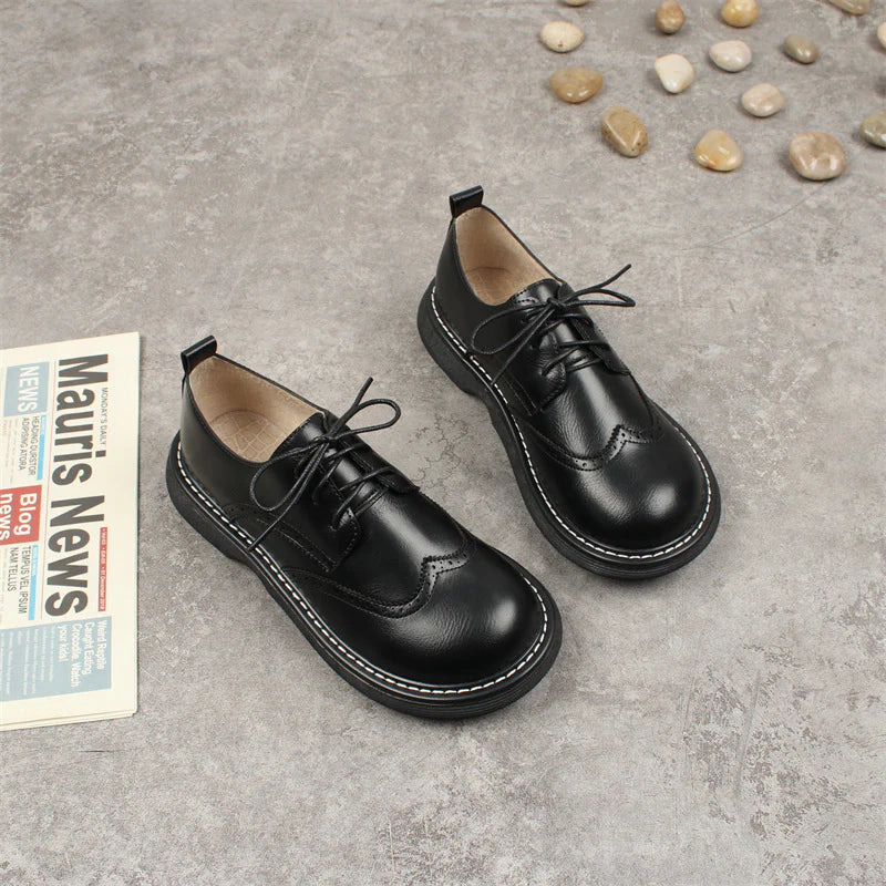 Wide Box Brogue stijl Oxford schoenen - Alena
