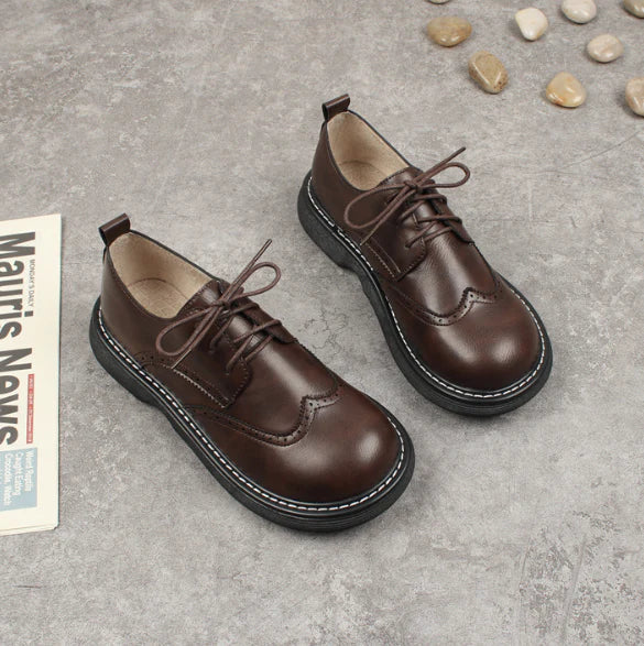Wide Box Brogue stijl Oxford schoenen - Alena