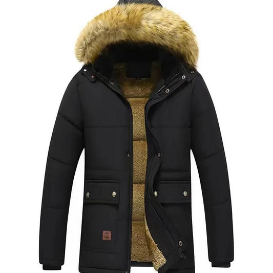 Parka herenjas met bontkraag - Artur