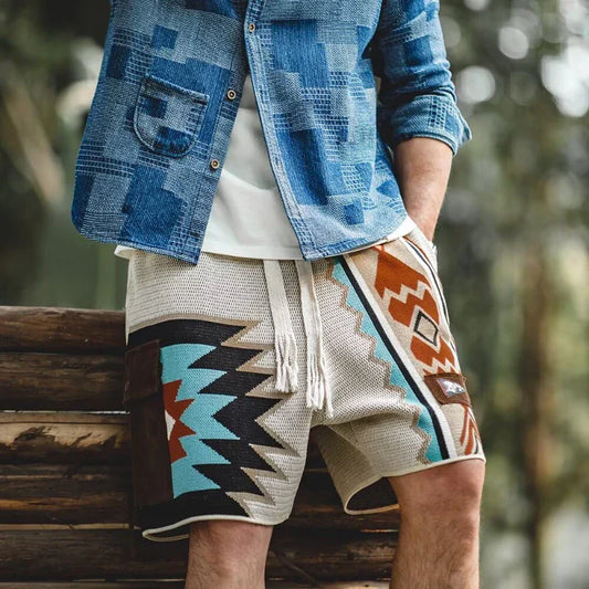 Korte broek met tribalprint - Colin
