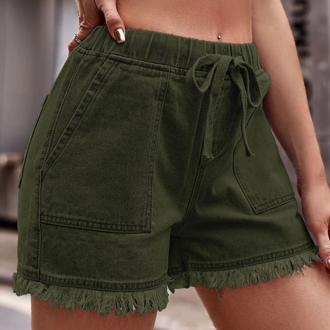 Modieuze denim shorts - Ida