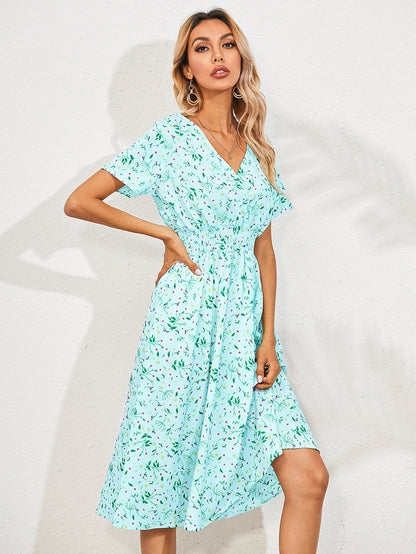 Elegante zomerjurk met bloemenprint - Cassa
