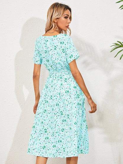 Elegante zomerjurk met bloemenprint - Cassa