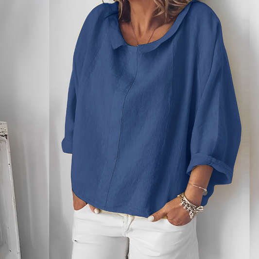 Blouse met omgeslagen kraag - Gabby