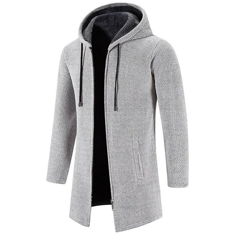 Heren fleece winterjas met capuchon - Bert