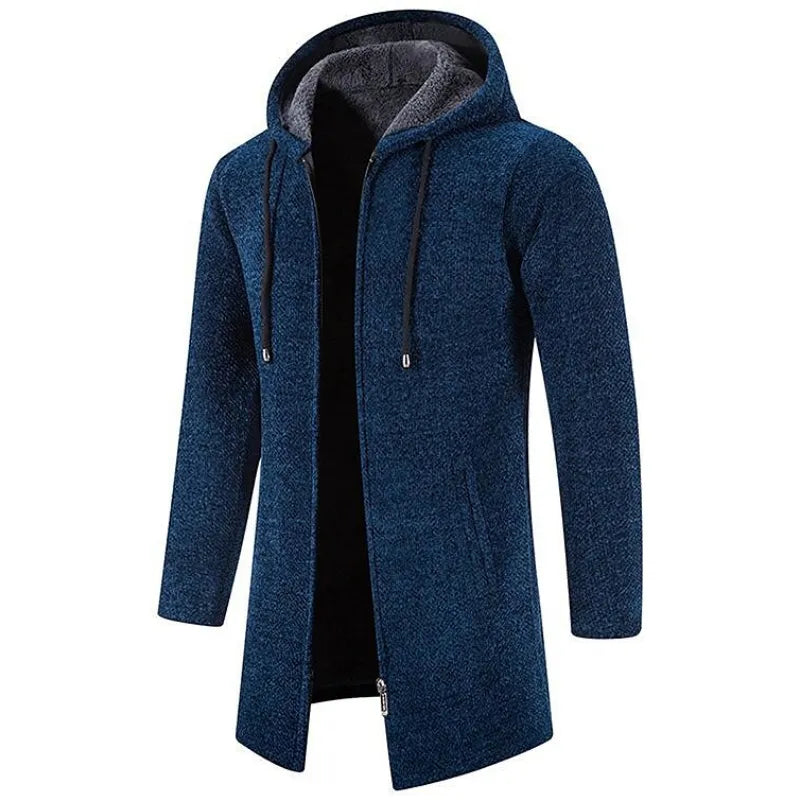 Heren fleece winterjas met capuchon - Bert