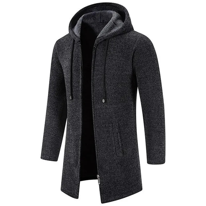 Heren fleece winterjas met capuchon - Bert