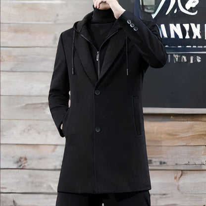 Elegante lange warme herenjas - Brody