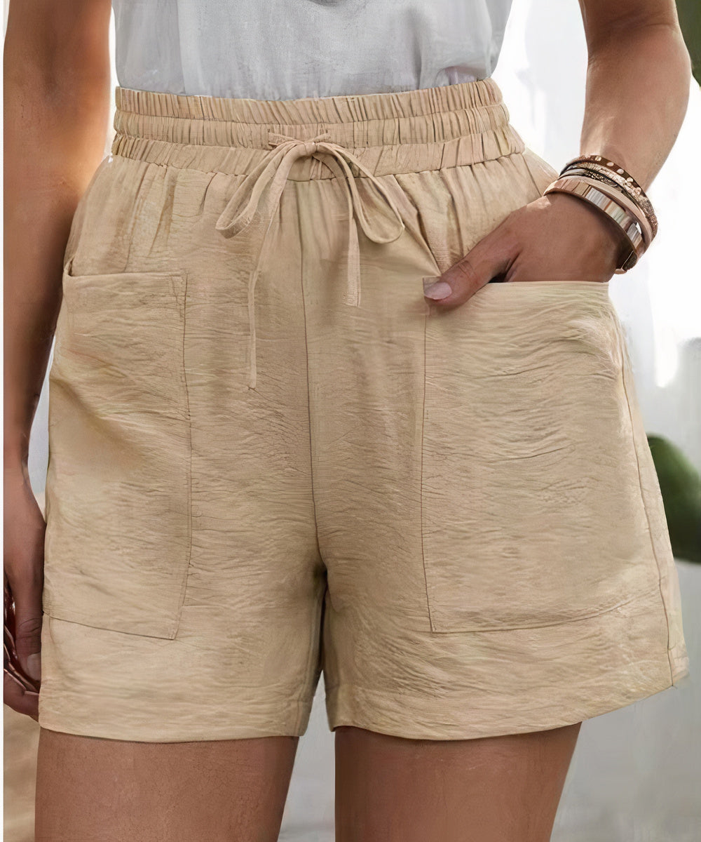 Zomershorts met hoge taille voor dames - Cece