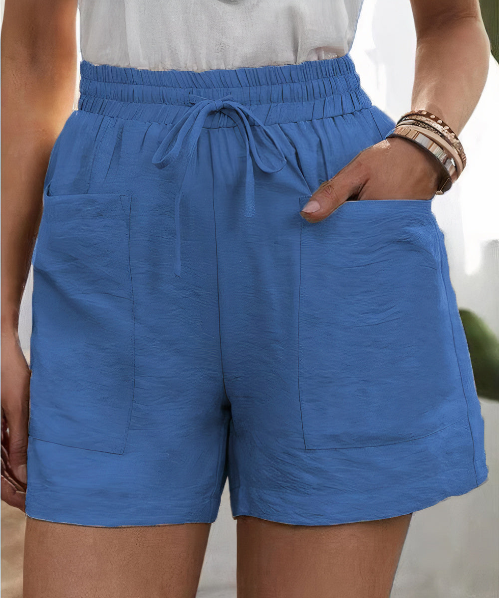 Zomershorts met hoge taille voor dames - Cece