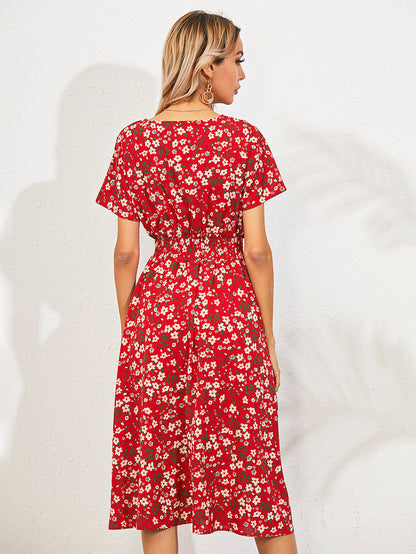 Elegante zomerjurk met bloemenprint - Cassa