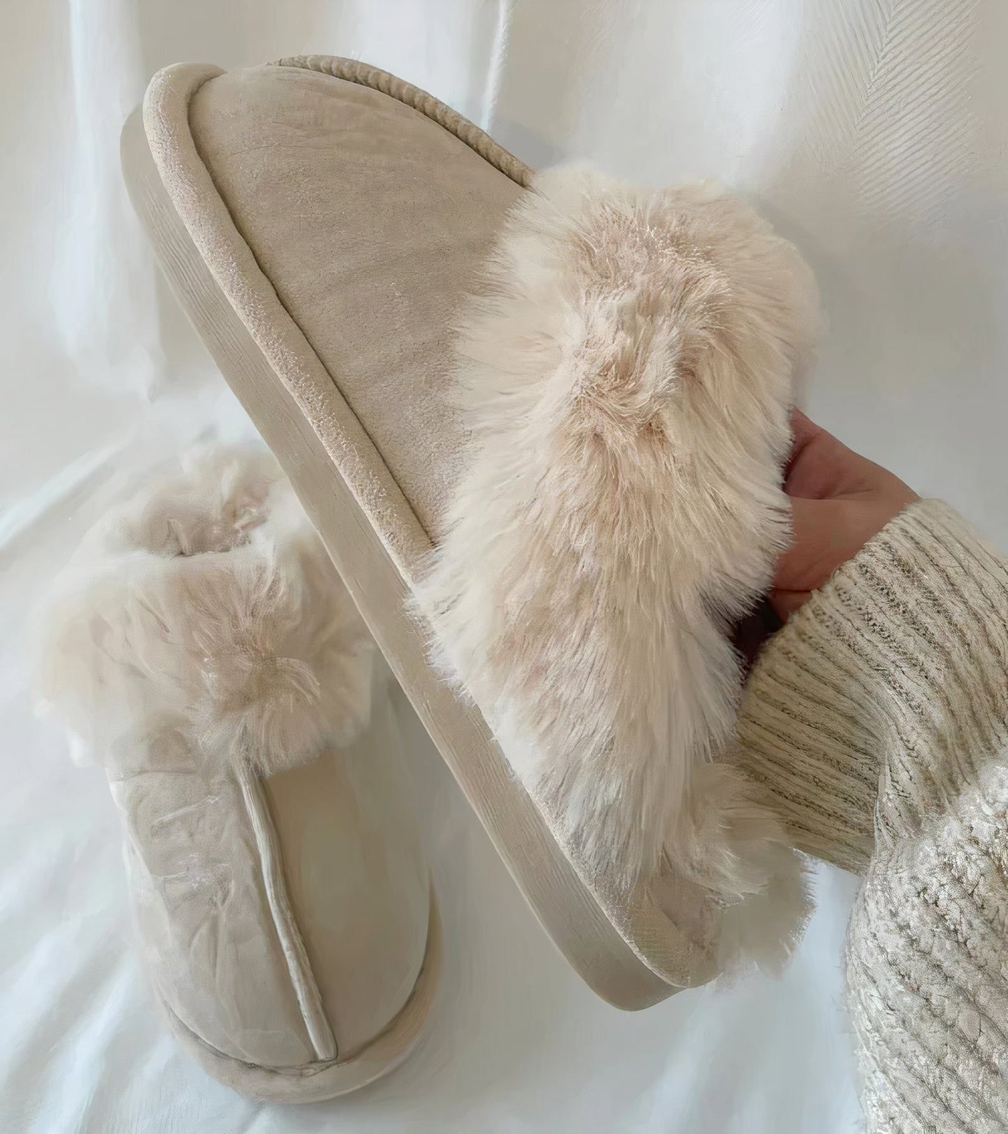 Warme winter teddybeer schoenen voor dames - Erna