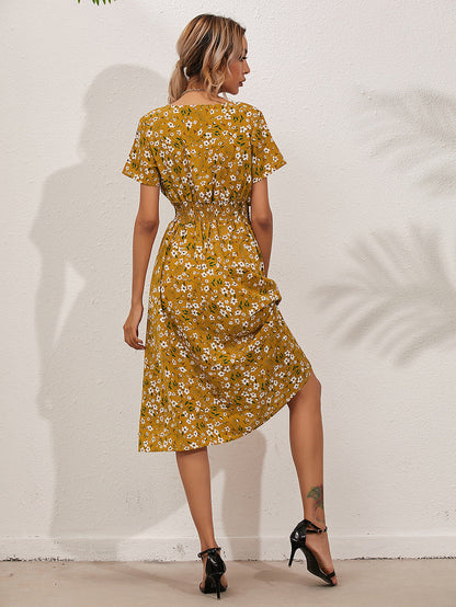 Elegante zomerjurk met bloemenprint - Cassa