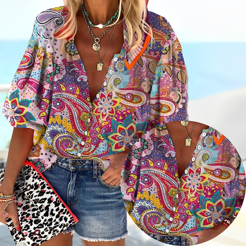 Shirt met mandalaprint - Elizabeth