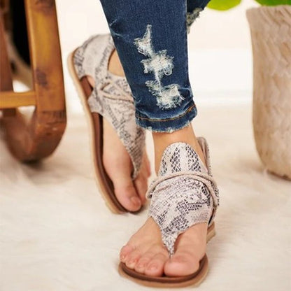 Boho sandalen met dierenmotief - Lilly