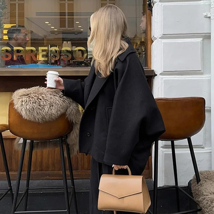 Oversized modieuze dikke en warme damesjas - Nina