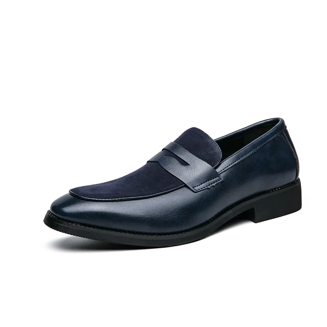 Elegante suède en leren loafers - Bray