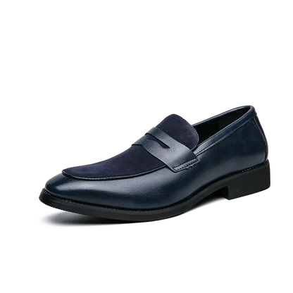 Elegante suède en leren loafers - Bray