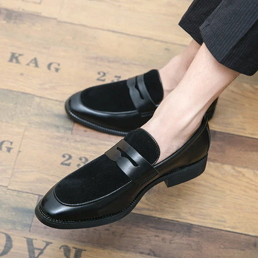 Elegante suède en leren loafers - Bray