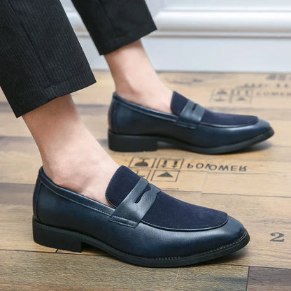 Elegante suède en leren loafers - Bray