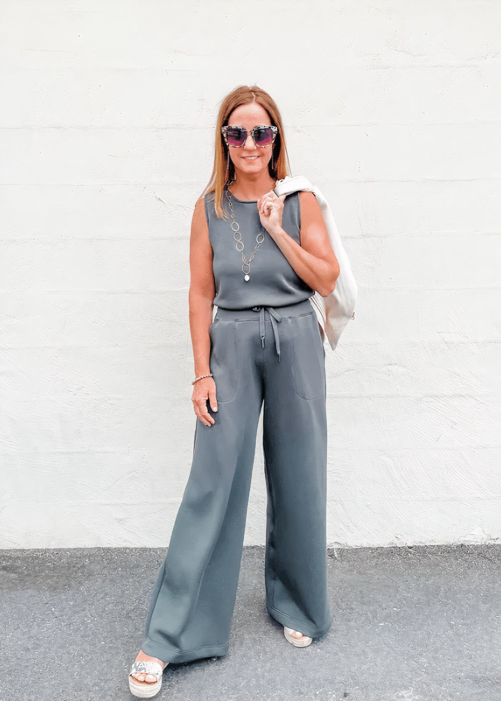 Mouwloze jumpsuit - Lorna