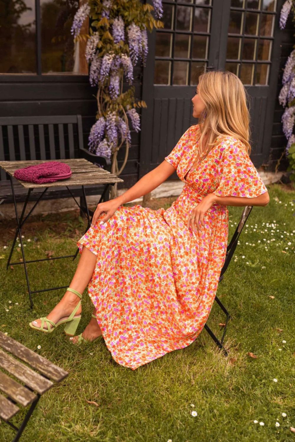 Elegante maxi zomerjurk met bloemen - Luiza