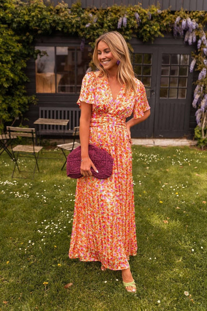 Elegante maxi zomerjurk met bloemen - Luiza