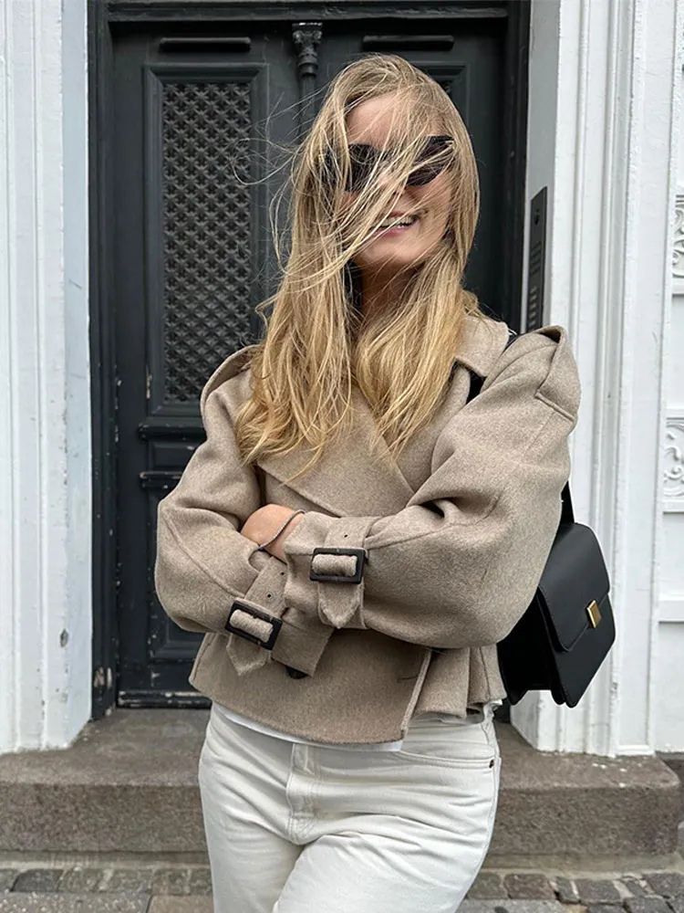 Elegante warme jas - Liva