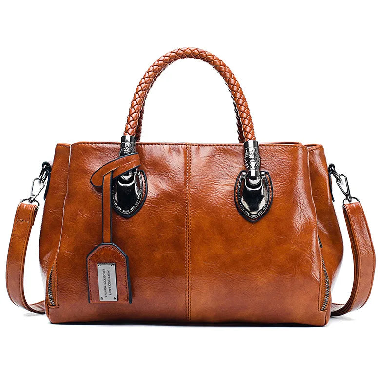 Modieuze leren tas - Amory