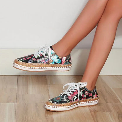 Orthopedische sportschoenen met bloemmotief - Maddie